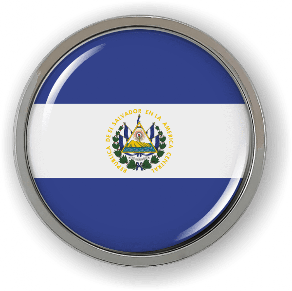 El Salvador - Flag - Country Emblem - Best License Plate Frames