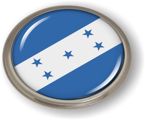 Honduras Flag 6x12 Aluminum License Plate Sign - Durable Metal Tag For Car Or Garage - View #3