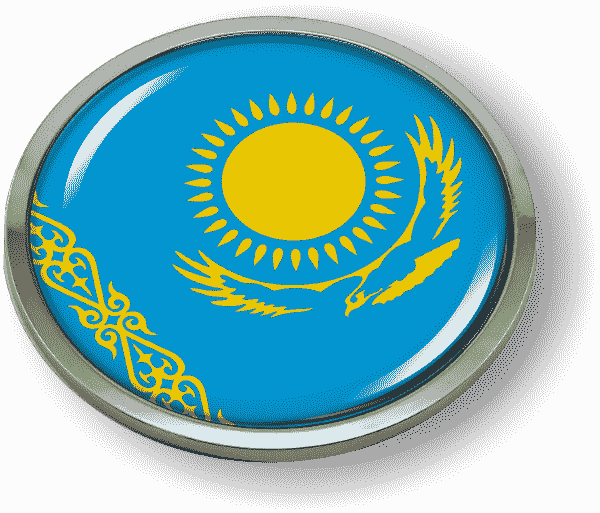 Kazakhstan - Flag - Country Emblem