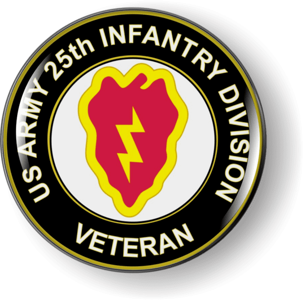 thumbnail image 2 of 25th Infantry Division Veteran Die Cut Vinyl Sticker – Tropic Lightning Hawaii – 4x4 2 of 6