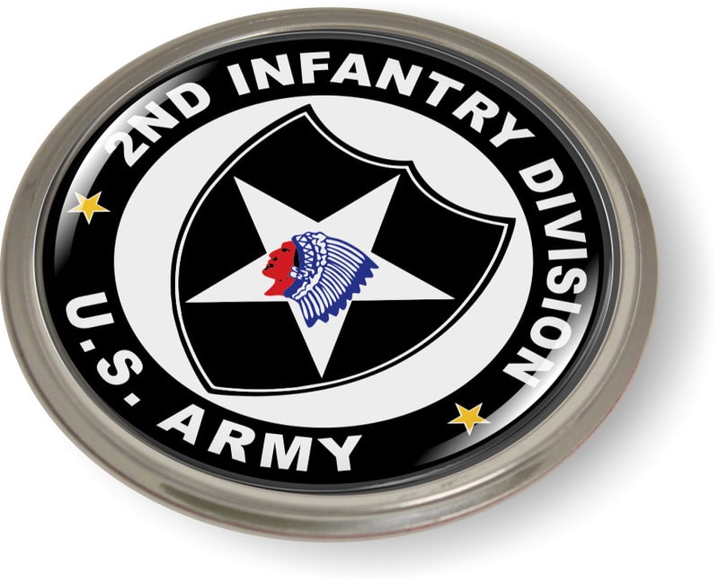 2nd Infantry Division US Army Emblem - BestLicensePlateFrames.com