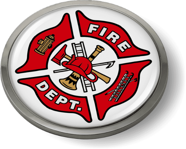 Fire Department Emblem - BestLicensePlateFrames.com