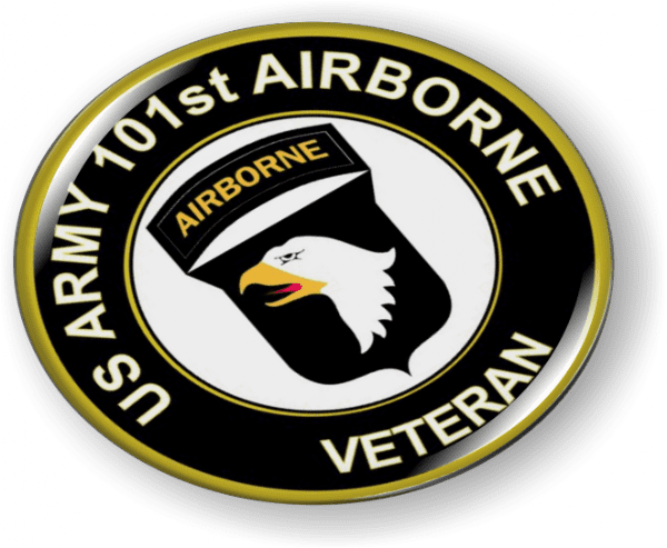 101st Airborne Veteran Emblem - BestLicensePlateFrames.com