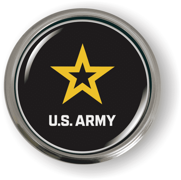 U.S. Army Emblem (Black) - BestLicensePlateFrames.com