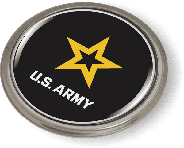 U.S. Army Emblem (Black) - BestLicensePlateFrames.com