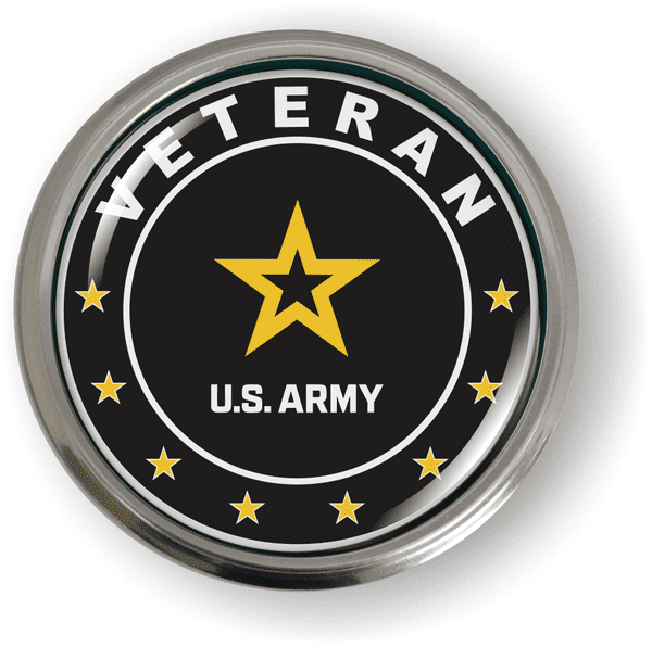 U.S. Army Veteran Emblem - BestLicensePlateFrames.com