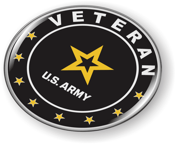 U.S. Army Veteran Emblem - BestLicensePlateFrames.com