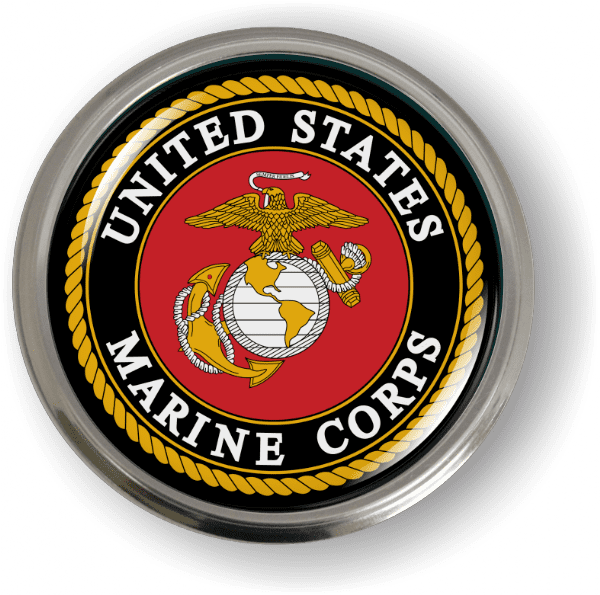 U.S. Marine Corps Emblem (b/r) - BestLicensePlateFrames.com