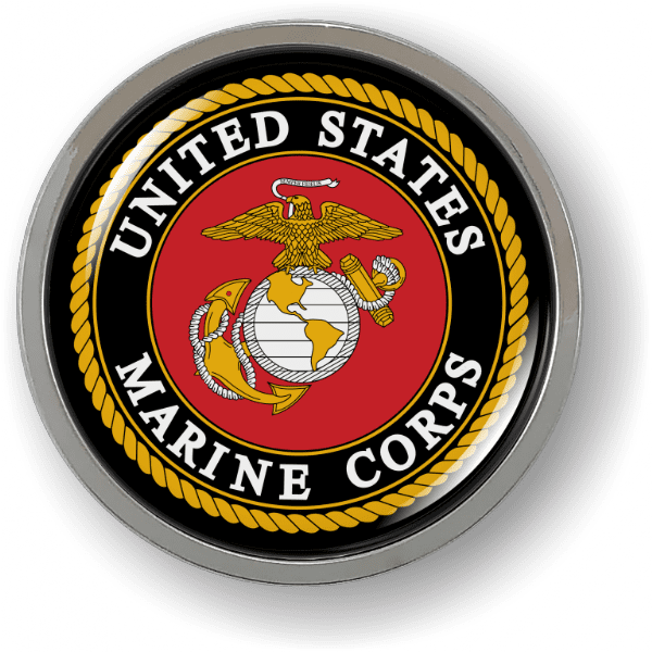 U.S. Marine Corps Emblem (b/r) - BestLicensePlateFrames.com