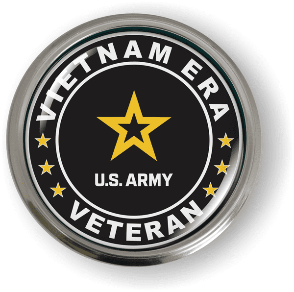 Vietnam ERA Veteran U.S. Army Emblem - BestLicensePlateFrames.com