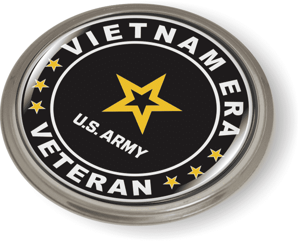 Vietnam ERA Veteran U.S. Army Emblem - BestLicensePlateFrames.com