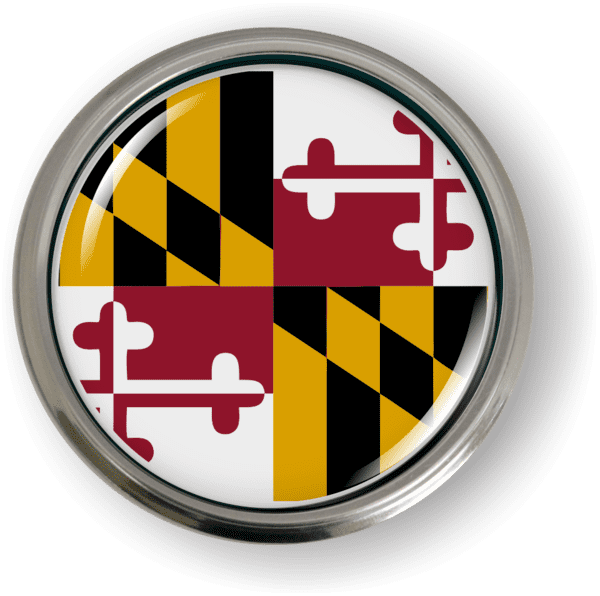 Maryland - State Flag Emblem - Best License Plate Frames