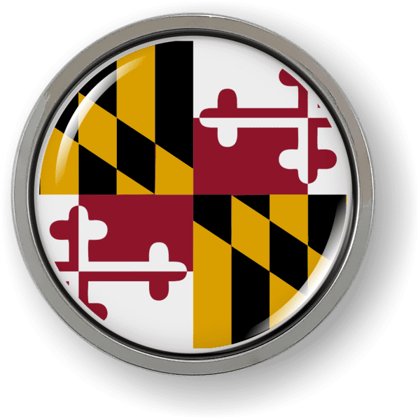 Maryland - State Flag Emblem - Best License Plate Frames