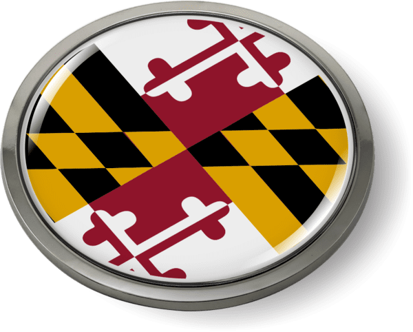 Maryland - State Flag Emblem - Best License Plate Frames