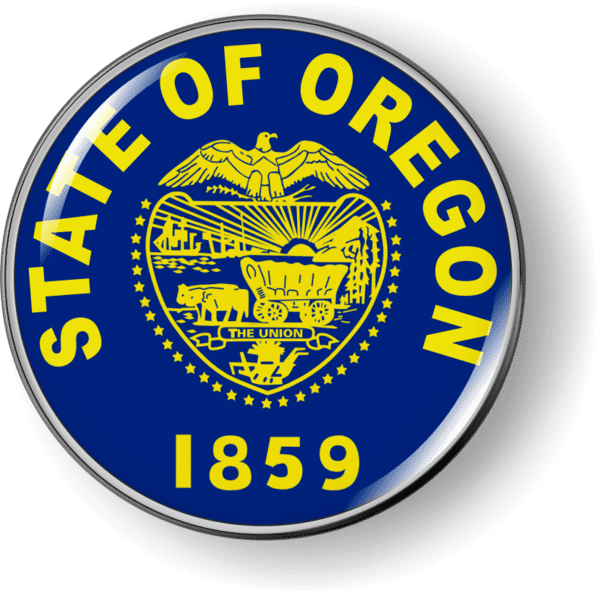 Oregon - State Flag Emblem - Best License Plate Frames