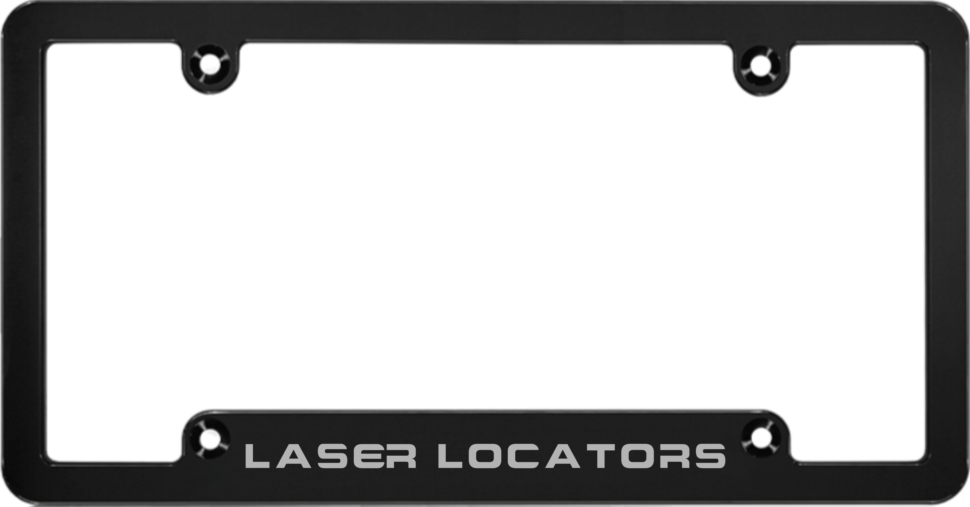 Laser Locators - CNC Machined License Plate Frame