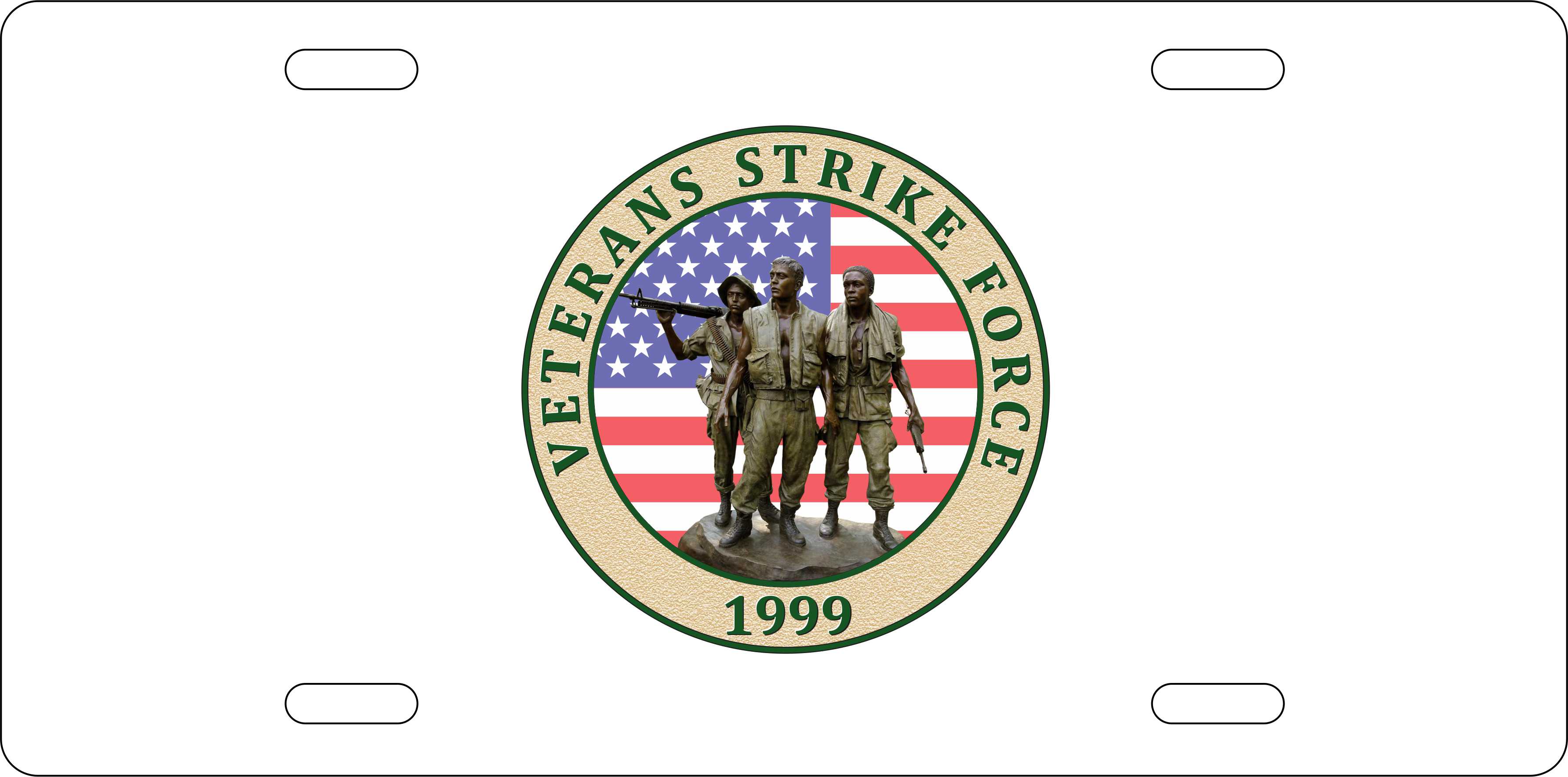 Veterans Strike Force - Aluminum License Plate