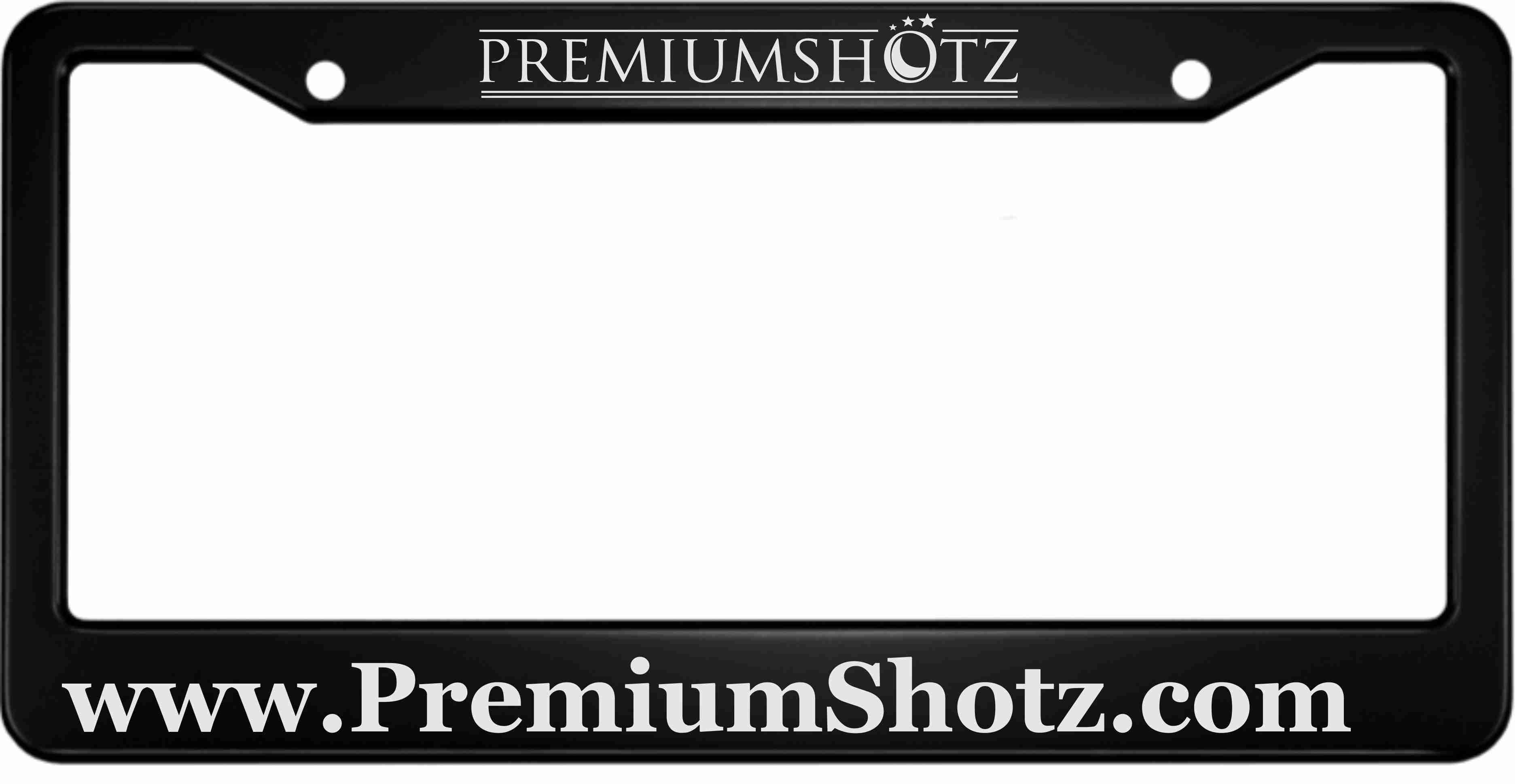 PremiumShotz.com Custom Aluminum License Plate Frame