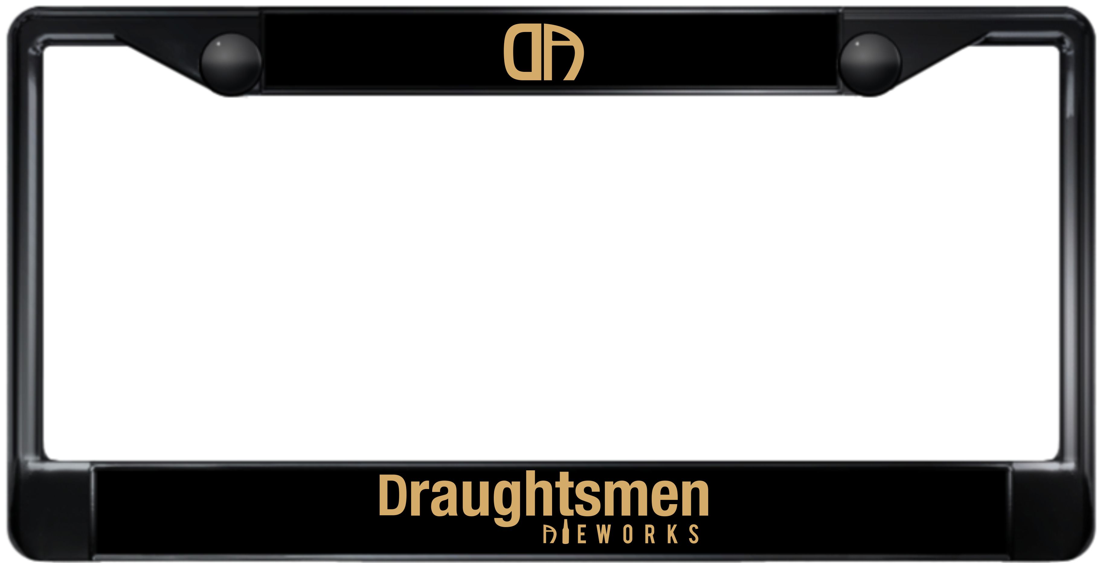 DA - Custom metal license plate frame