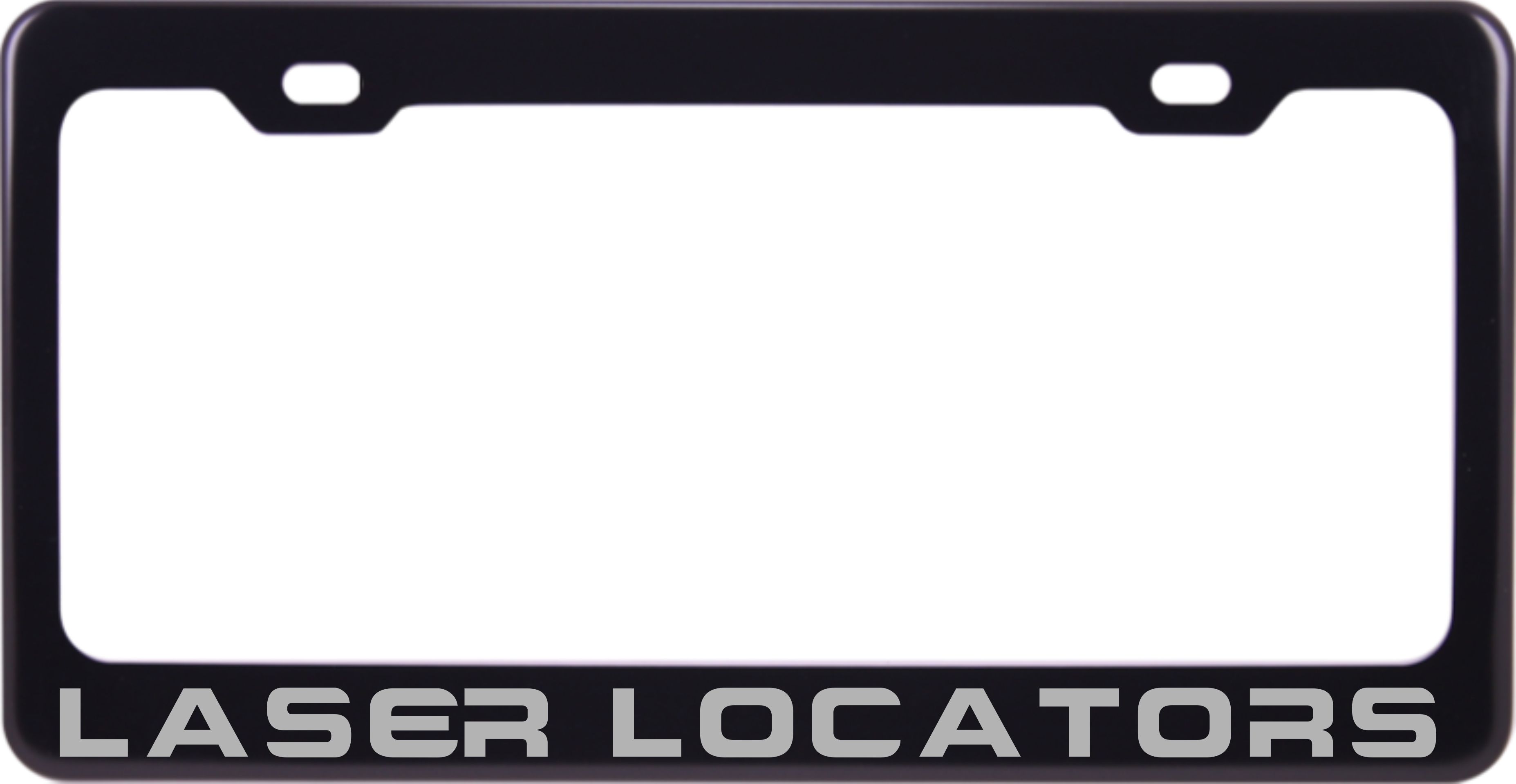 Laser Locators - Anodized Aluminum License Plate Frame