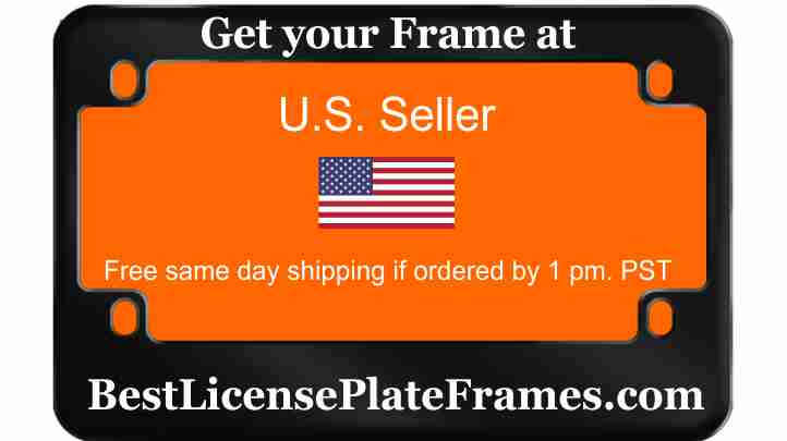 Motorcycle Aluminum License Plate Frame