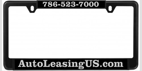 AutoLeasingUS Custom Metal License Plate Frame
