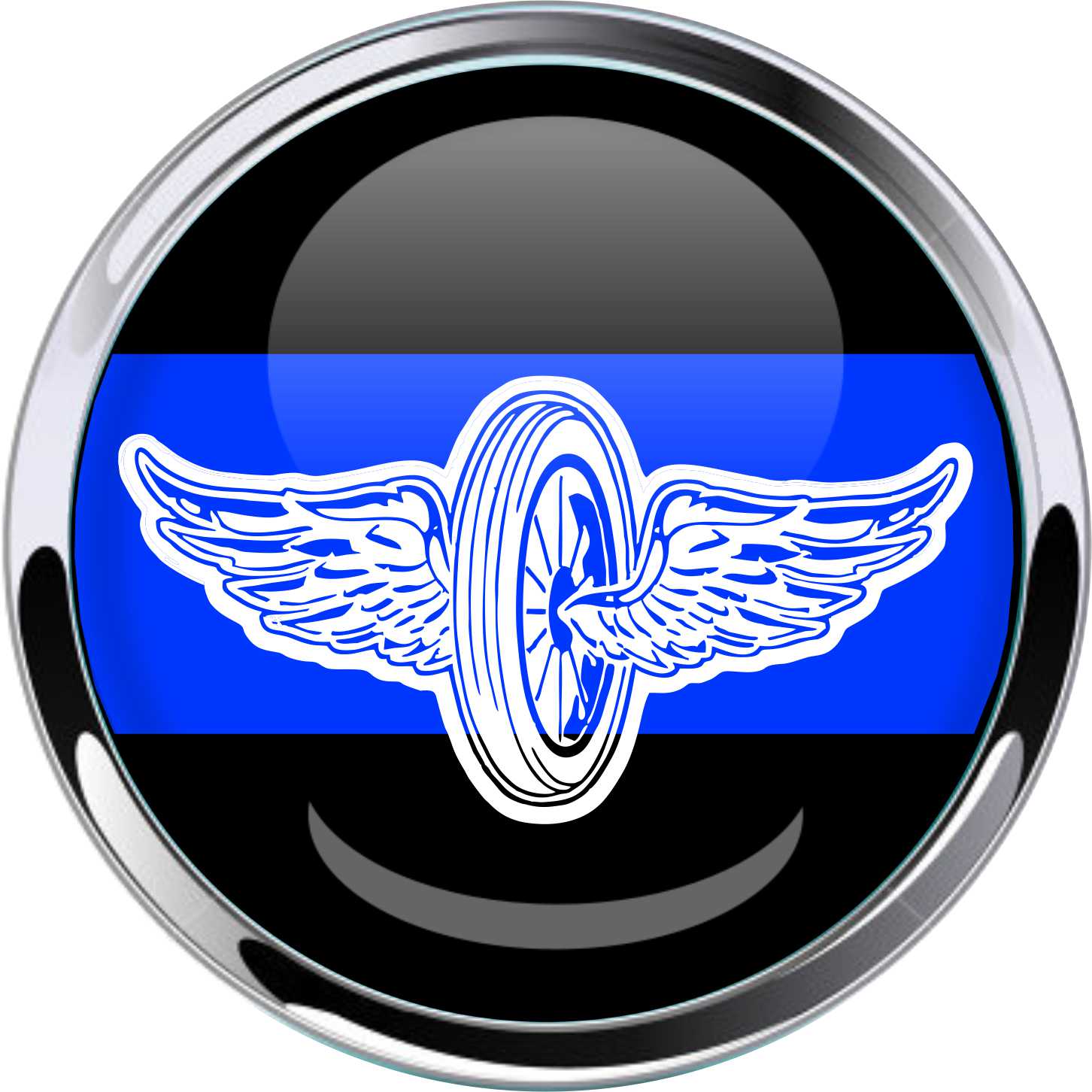 Thin Blue Line with Wings - custom emblem 