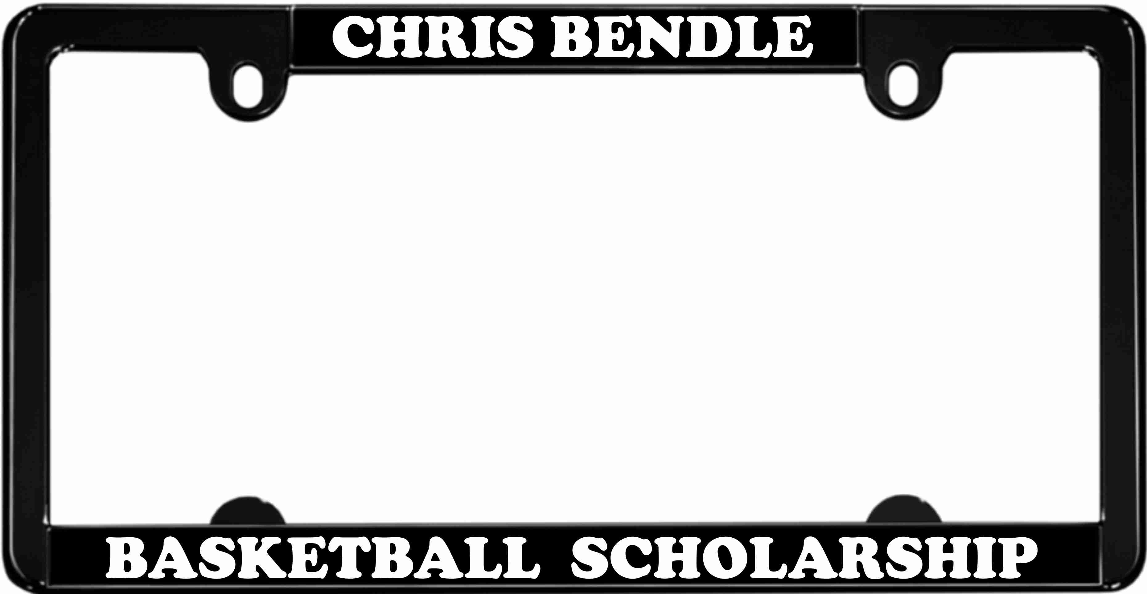CHRIS BENDLE License plate frame