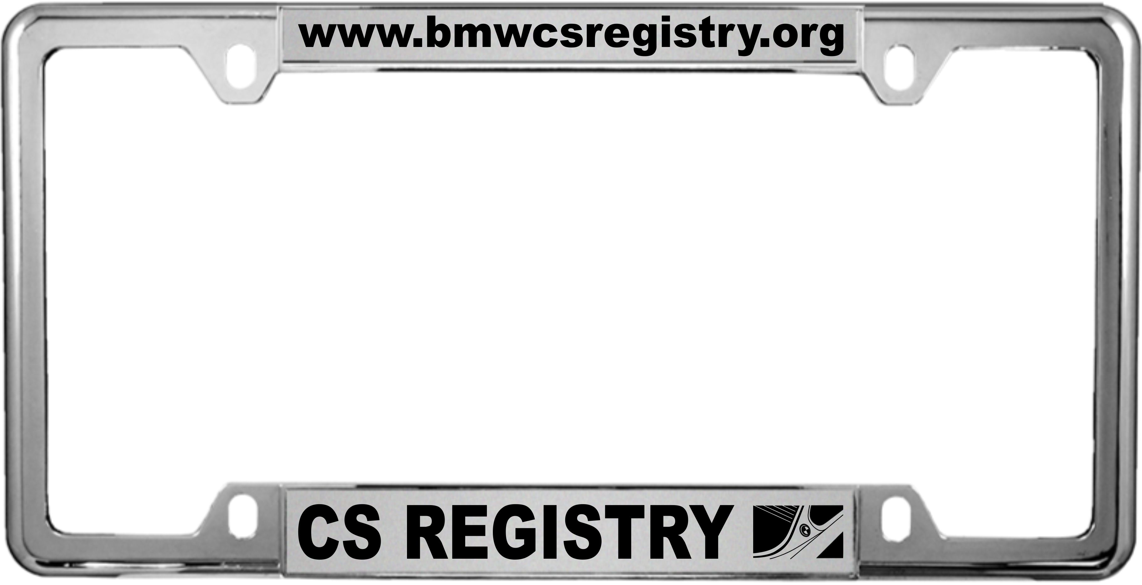 CS Registry - Custom Metal License Plate Frame