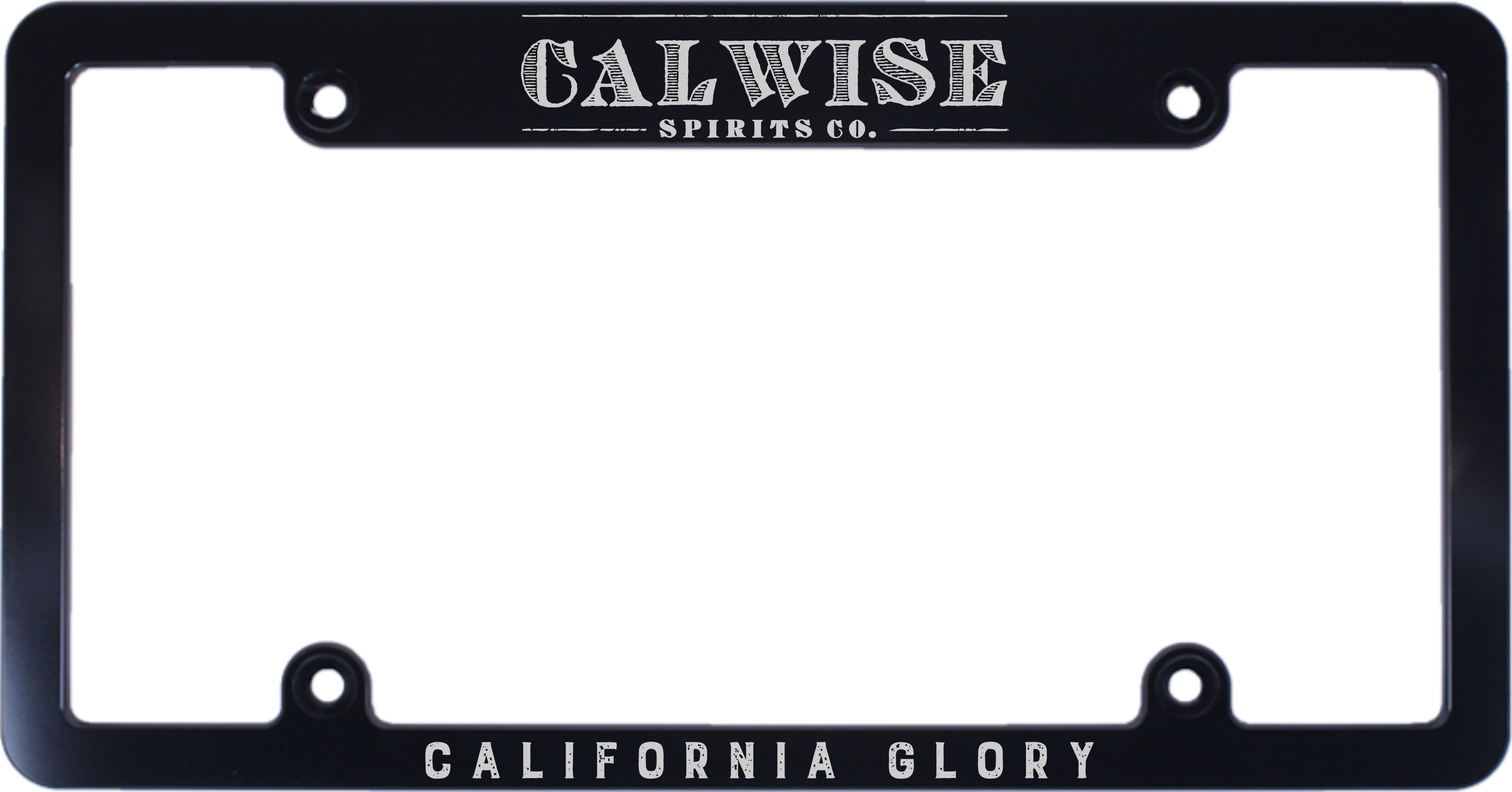 CALWISE CNC machined anodized aluminum license plate frame