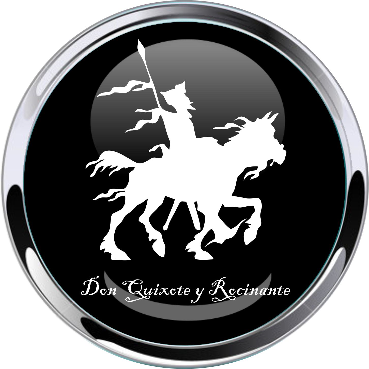 Don Quixote y Rocinante Car Emblem