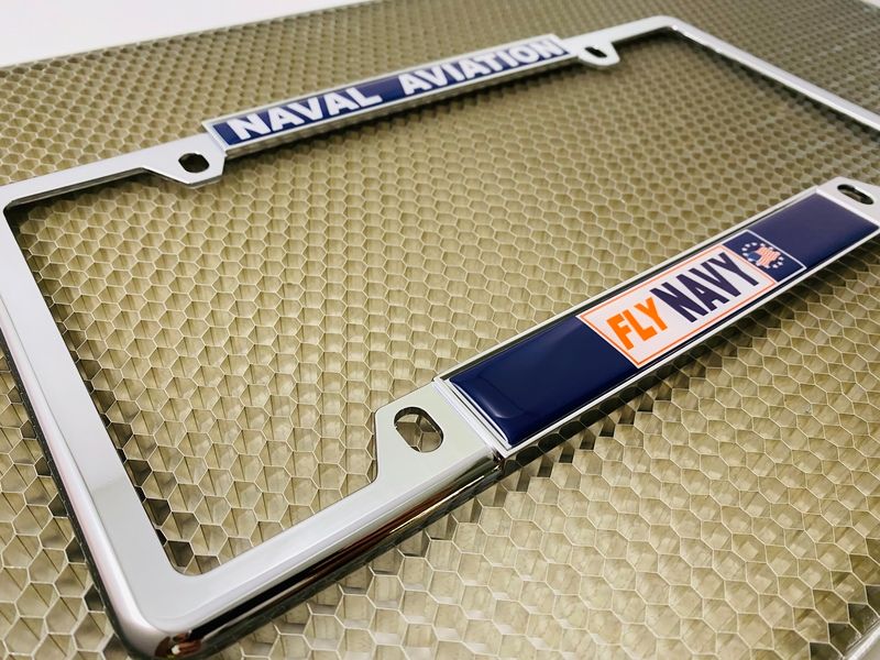 Naval Aviation - Fly Navy - Car Metal License Plate Frame