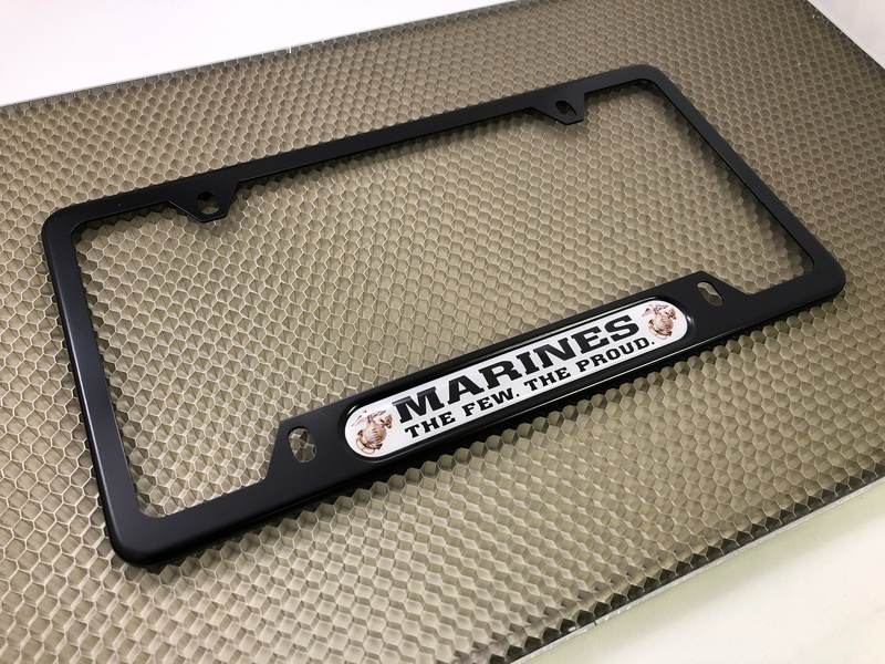 USMC - Marines. The Few. The Proud. - Car Metal License Plate Frame (wb)