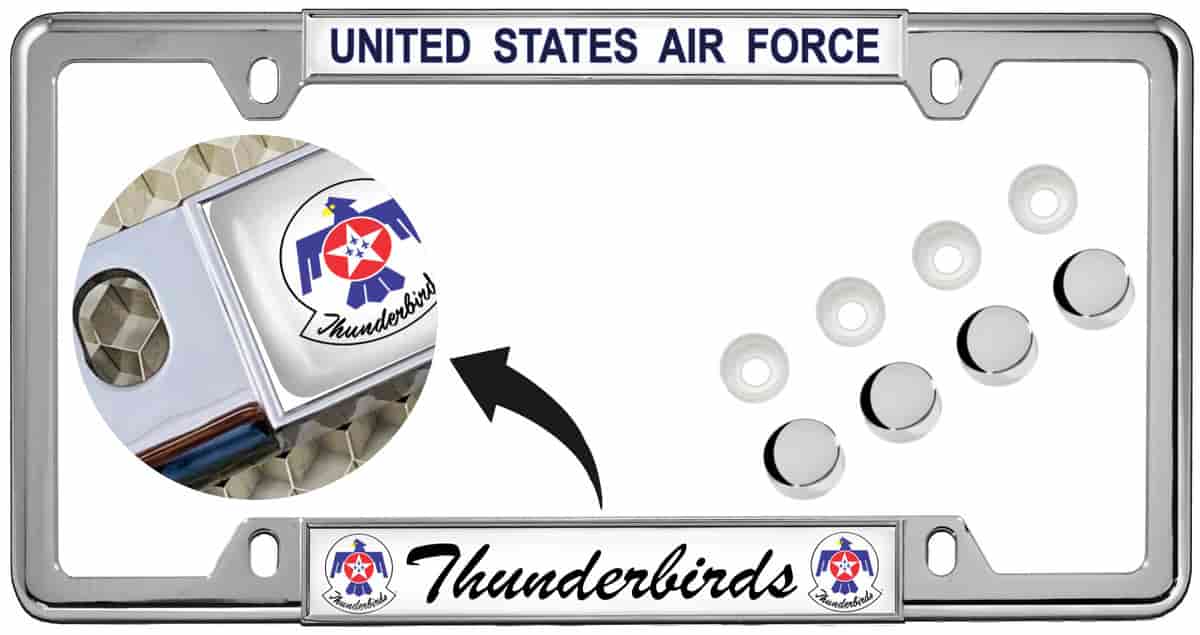 U.S. Air Force Thunderbirds - Car Metal License Plate Frame