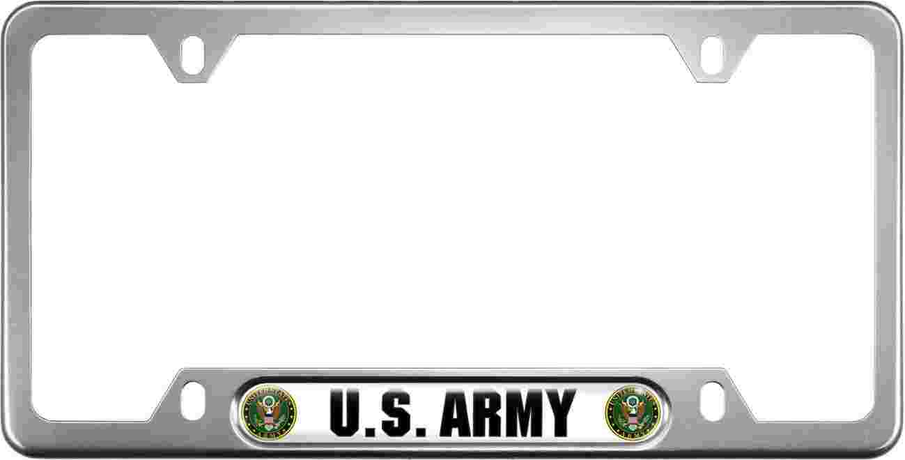 U.S. Army - Anodized Aluminum Car License Plate Frame (W/G)