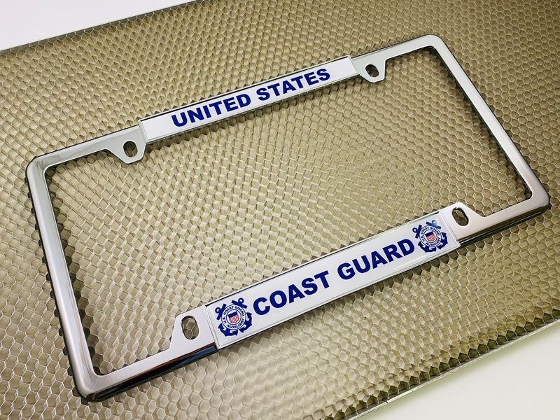 U.S. Coast Guard - Car Metal License Plate Frame