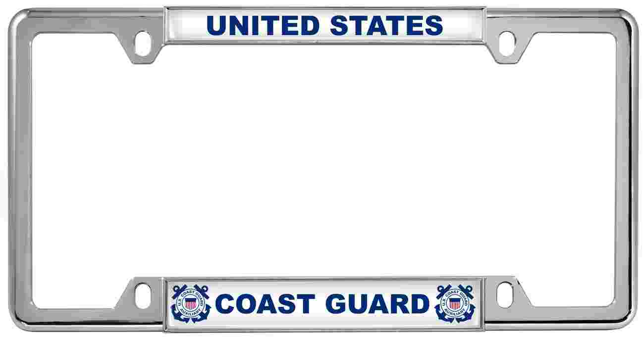 2Holes and Screws XYcustomBest US Military Tag Army Engineer License Plate Frame Black Stainless Steel Metal Cool License Plate Border GM Front/Back Vehicle 