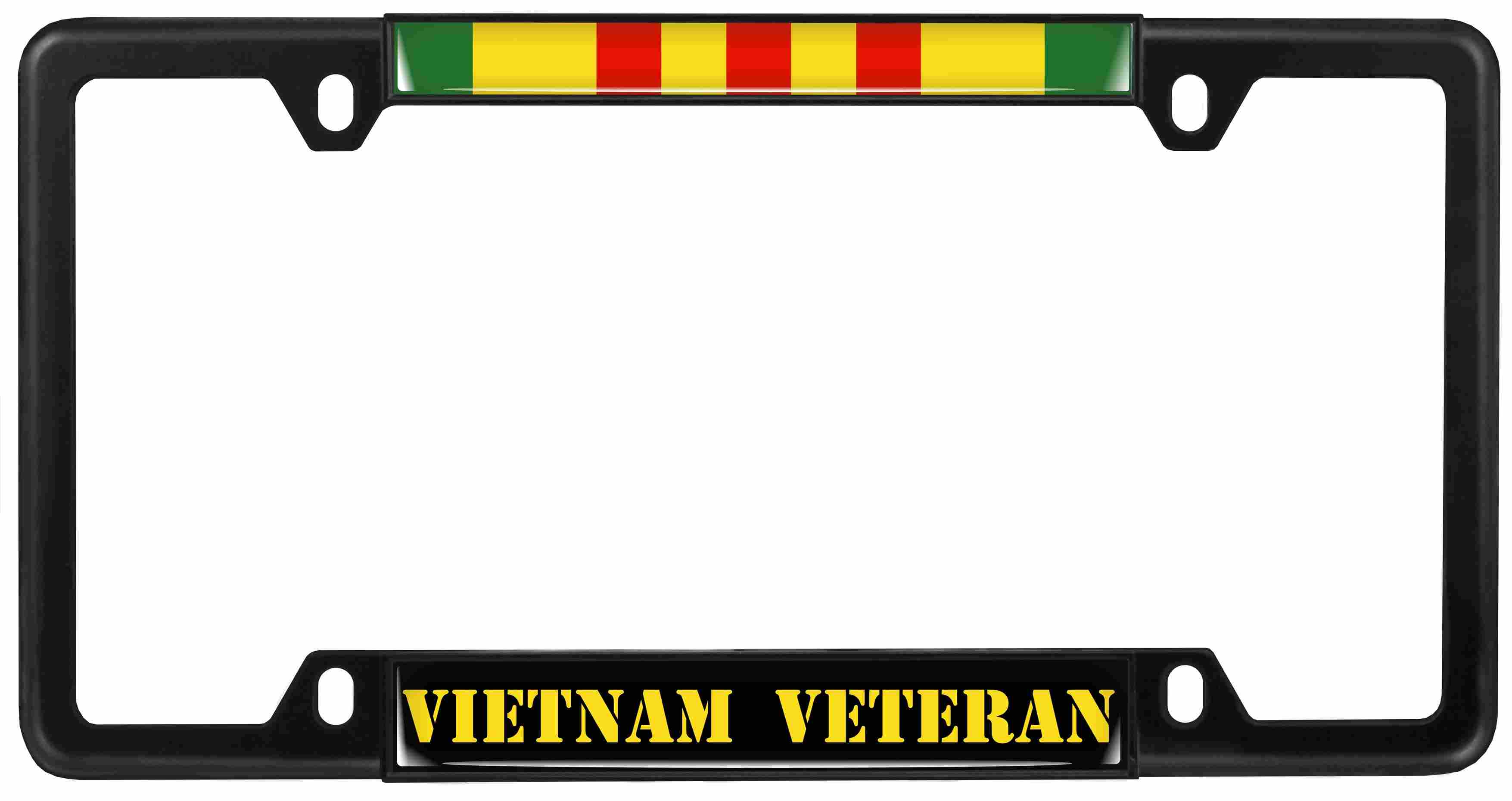 Vietnam Veteran - Car Metal License Plate Frame