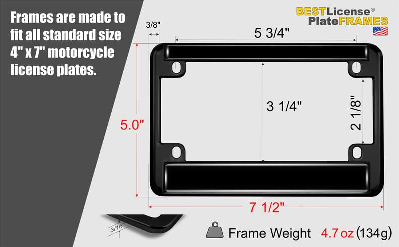 Fly Navy Mom- Motorcycle Metal License Plate Frame