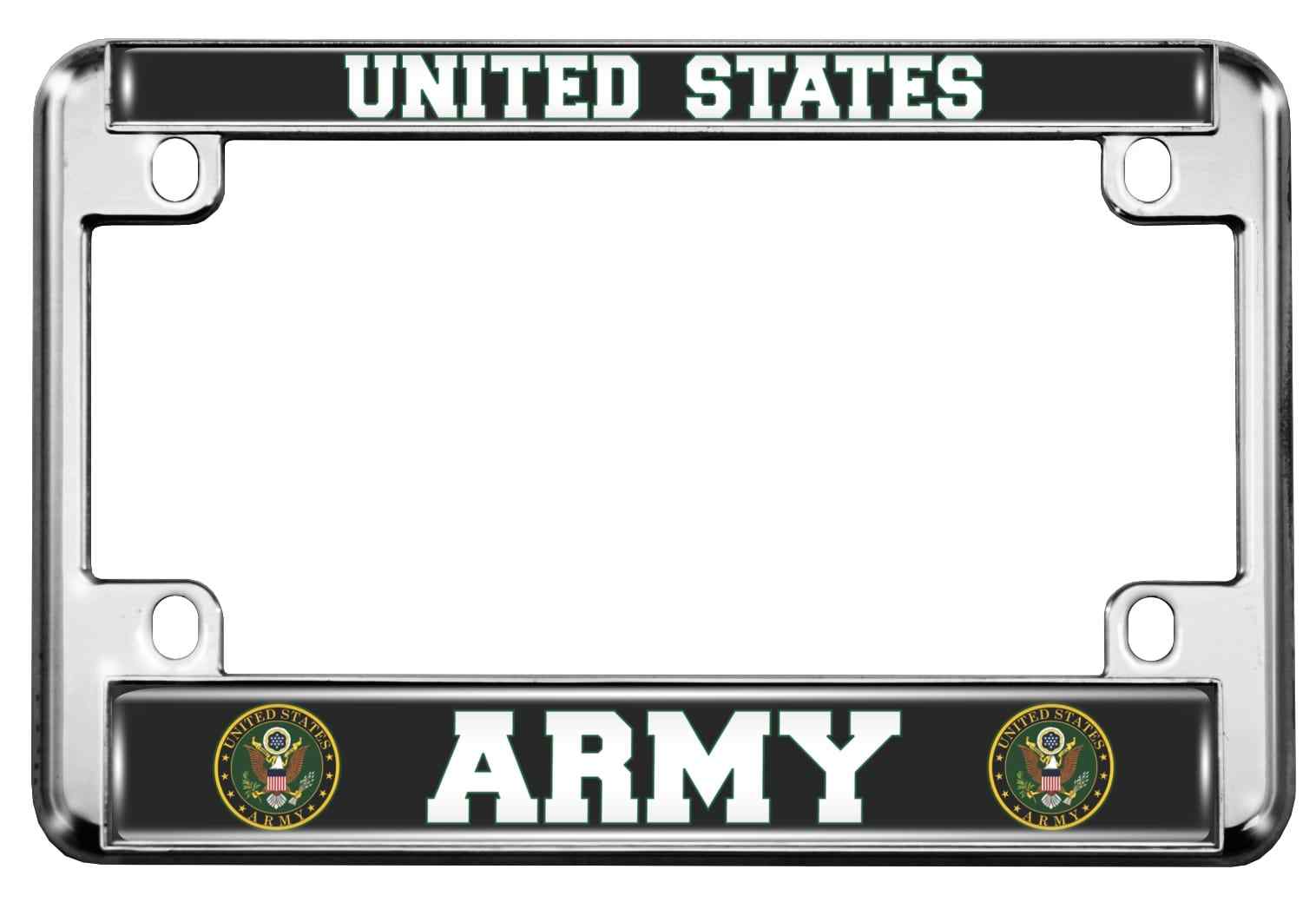 U.S. Army - Motorcycle Metal License Plate Frame