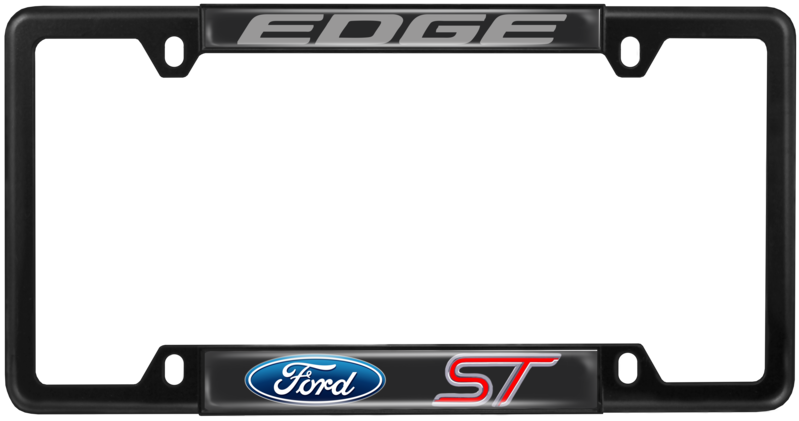 Ford Edge Custom License plate frame with clear doming resin