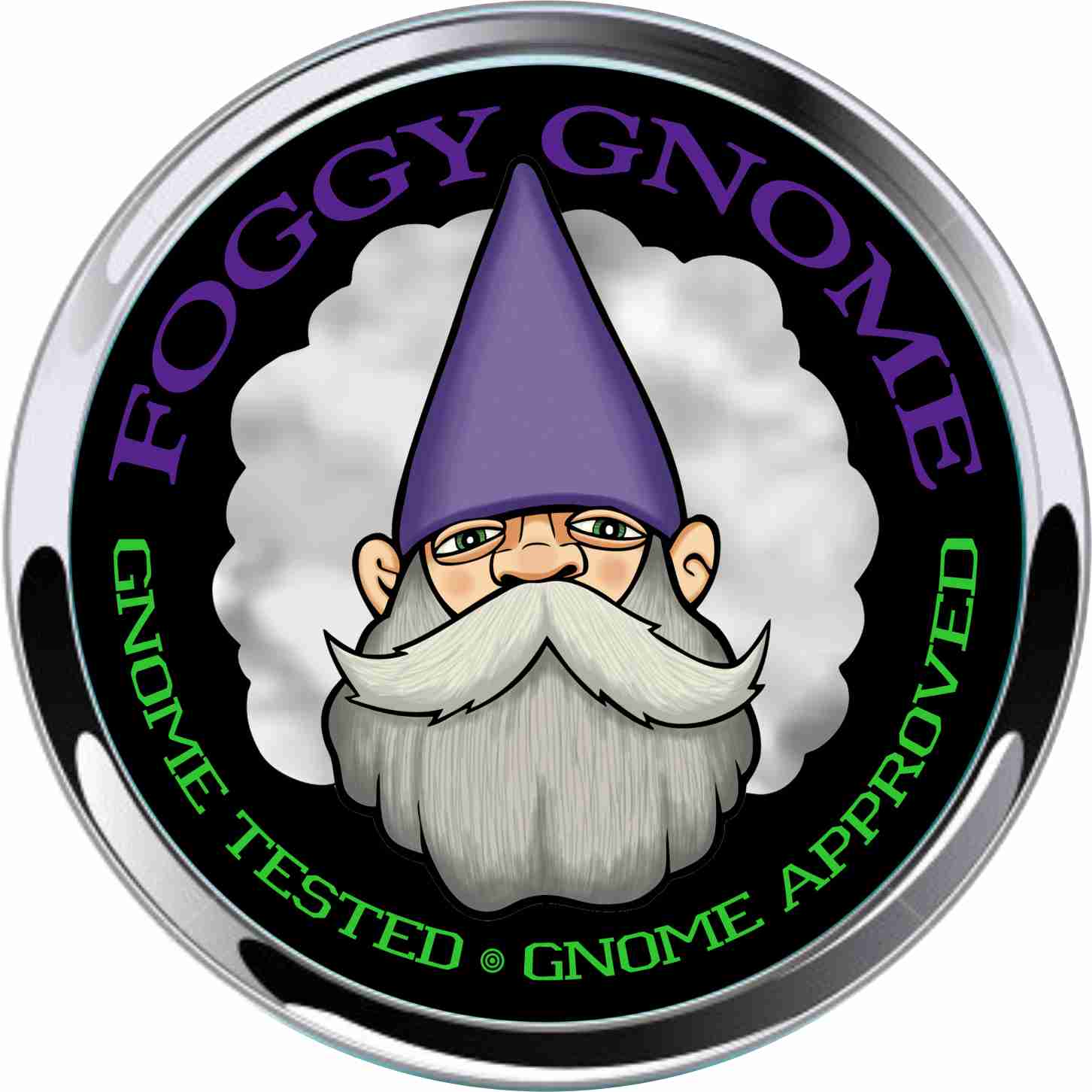 Foggy Gnome Metal Car Emblem