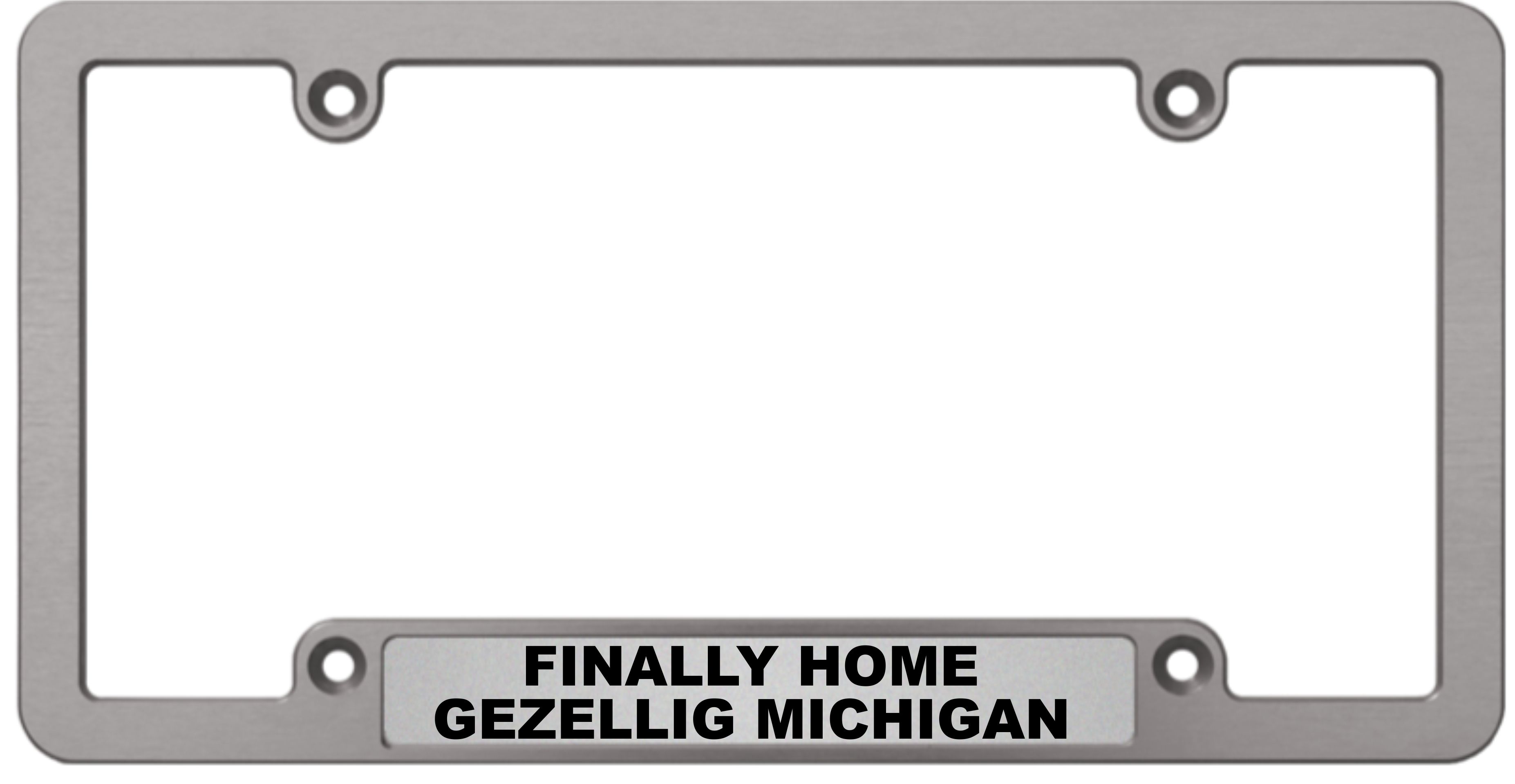 Finally Home - Custom License Plate Frame