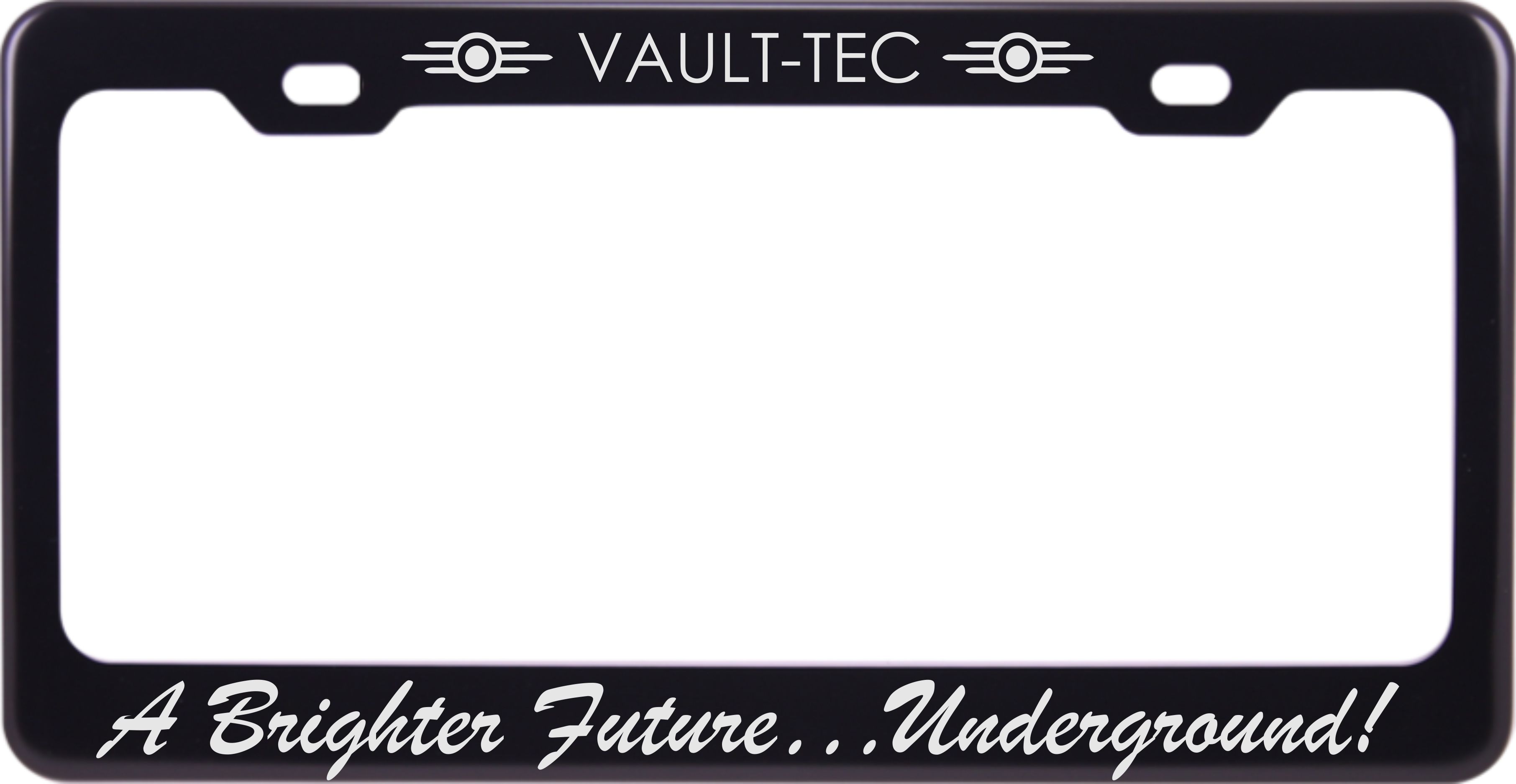 Vault-Tec Custom License Plate Frame Style - 1