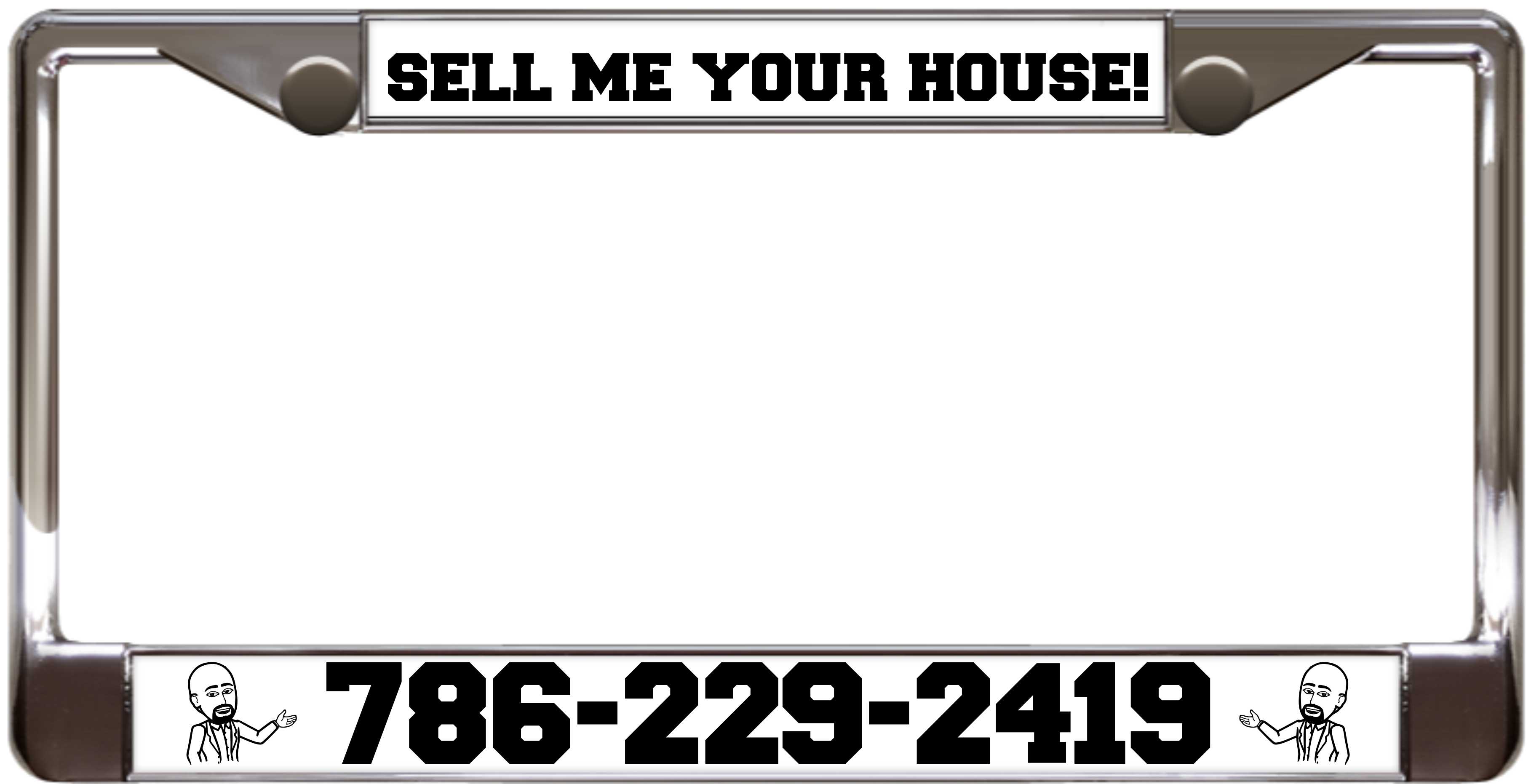 SELL ME YOUR HOUSE! - Custom License Plate Frame