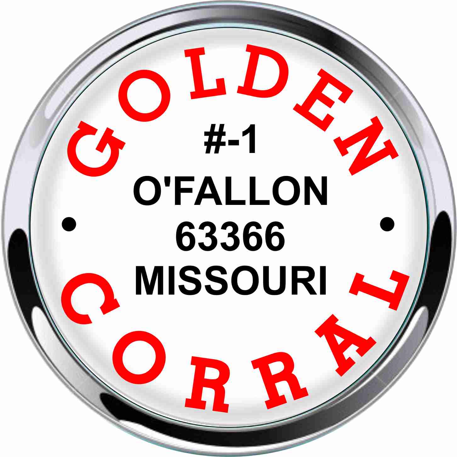 Golden Corral Car Emblems - 5 pcs