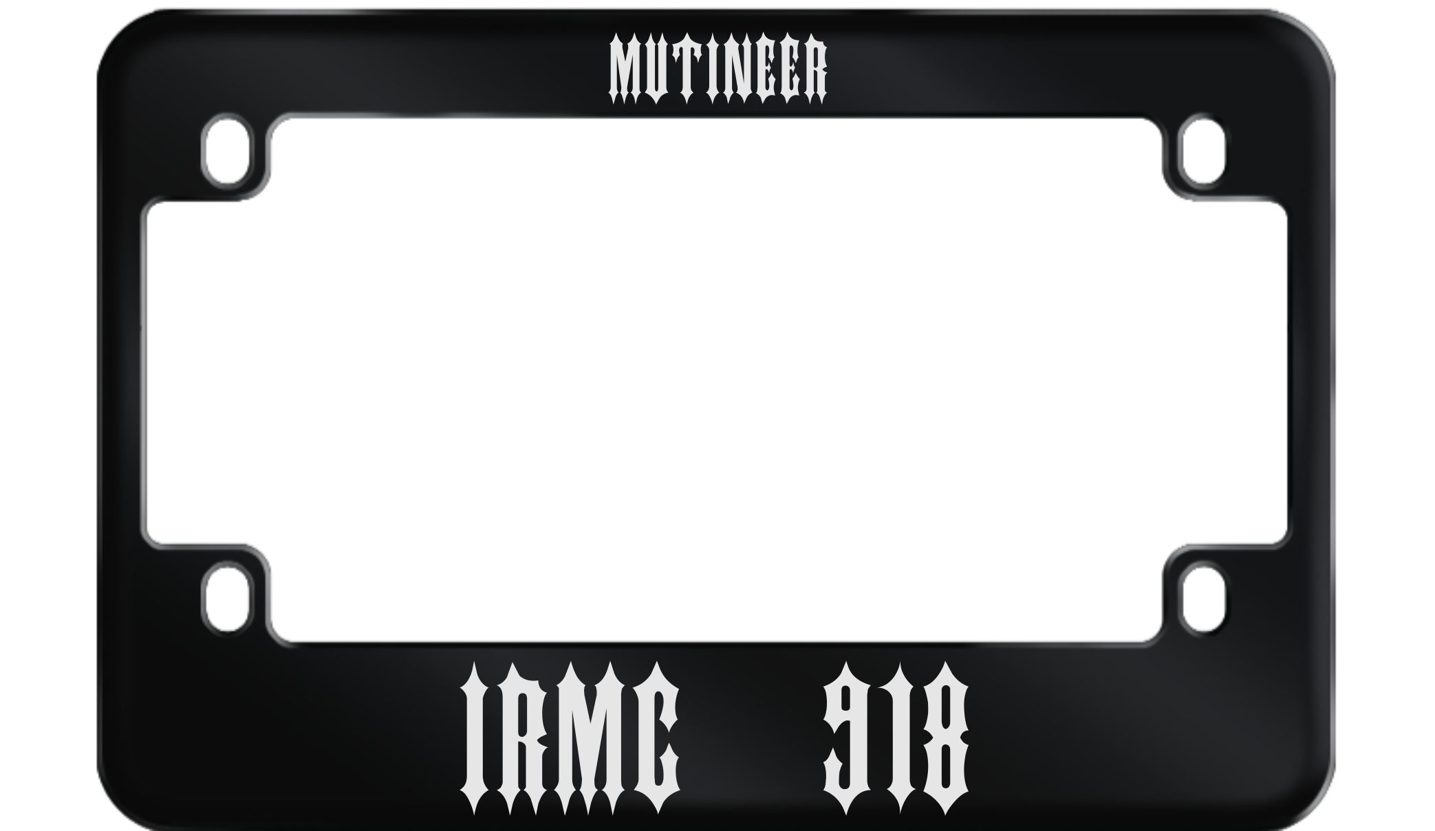 IRMC Motorcycle License Plate Frame