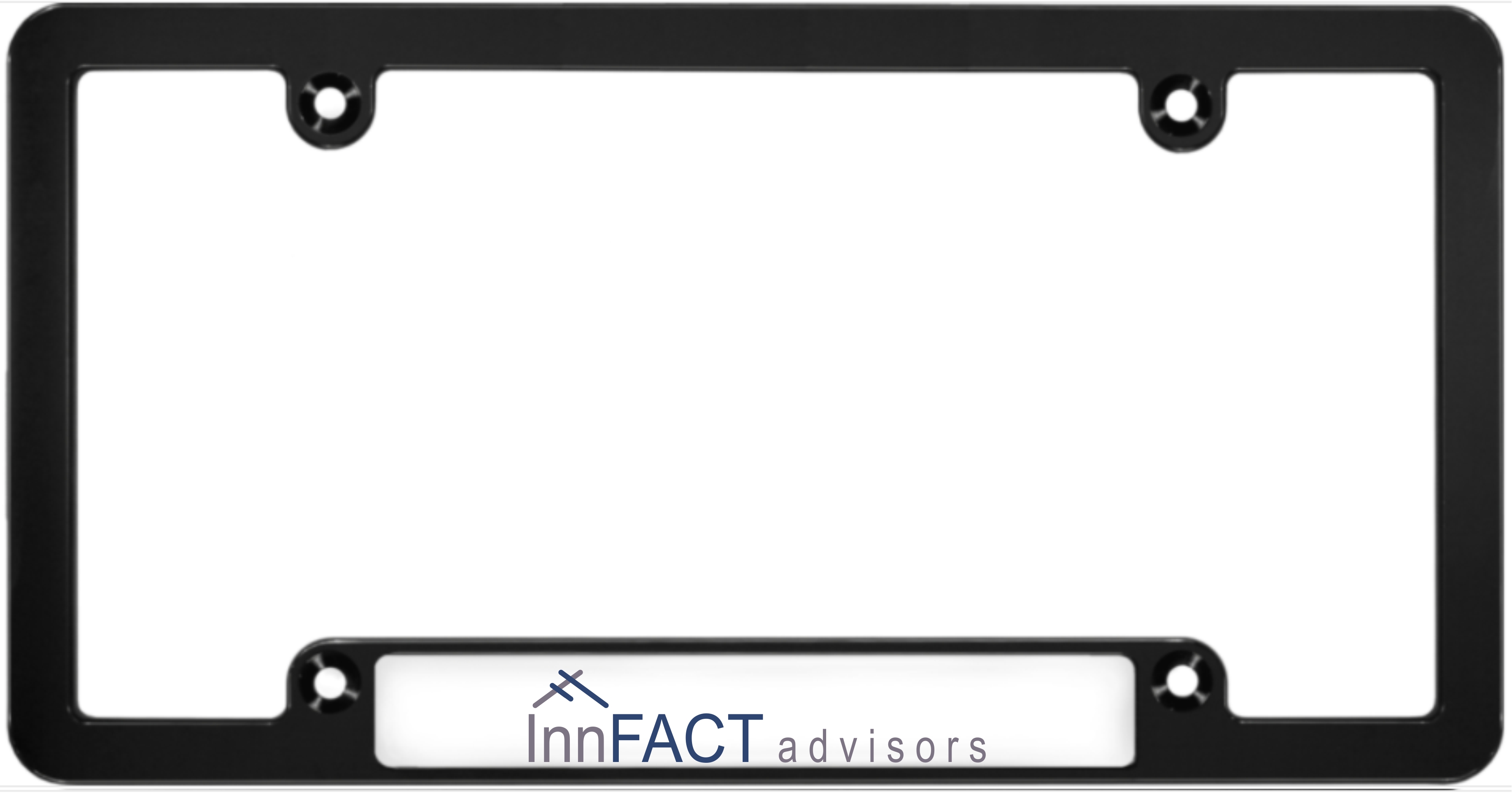 InnFACT - custom license plate frame