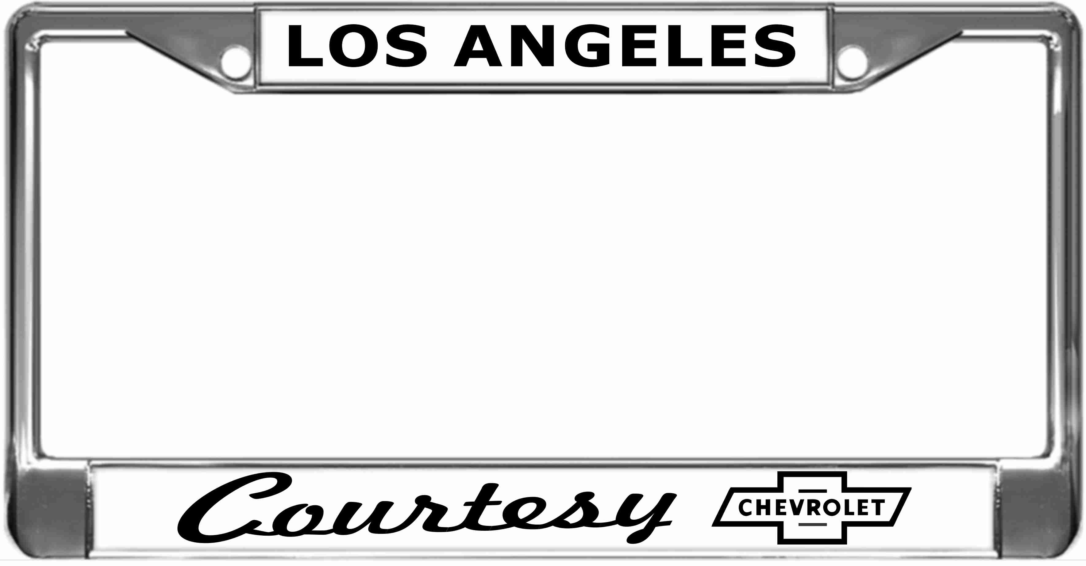 LA Chevrolet - Custom Metal License Plate Frame