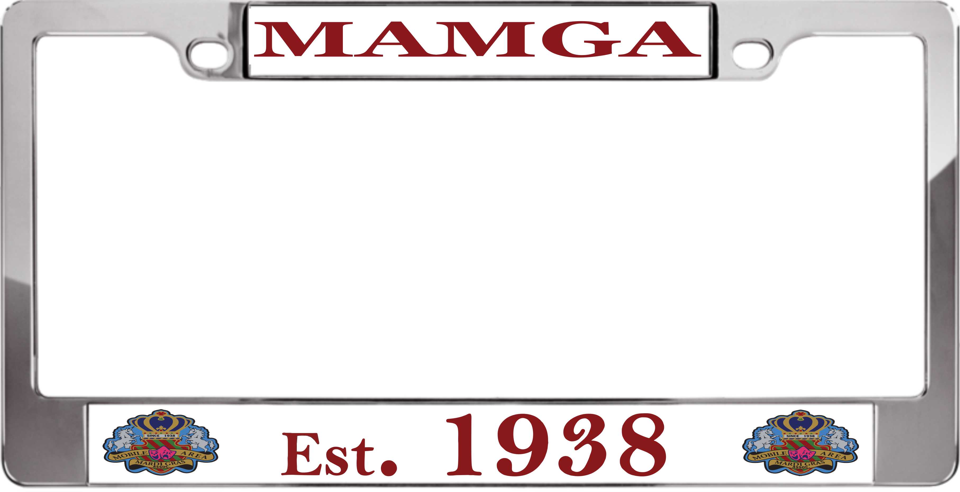 MAMGA -2 - custom license plate frame